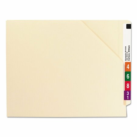 Smead Pocket Folder Flat Folder, Manila, PK100, Size: Letter 75700